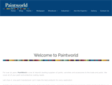 Tablet Screenshot of paintworld.ie
